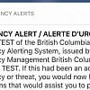 BC to test emergency alert system on phones, radio and TV this week