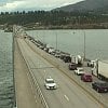 Driver hospitalized after stopping on Bennett Bridge and jumping into Okanagan Lake