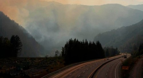 Hwy 1 and Hwy 3 both closed on Interior side of Hope due to wildfires